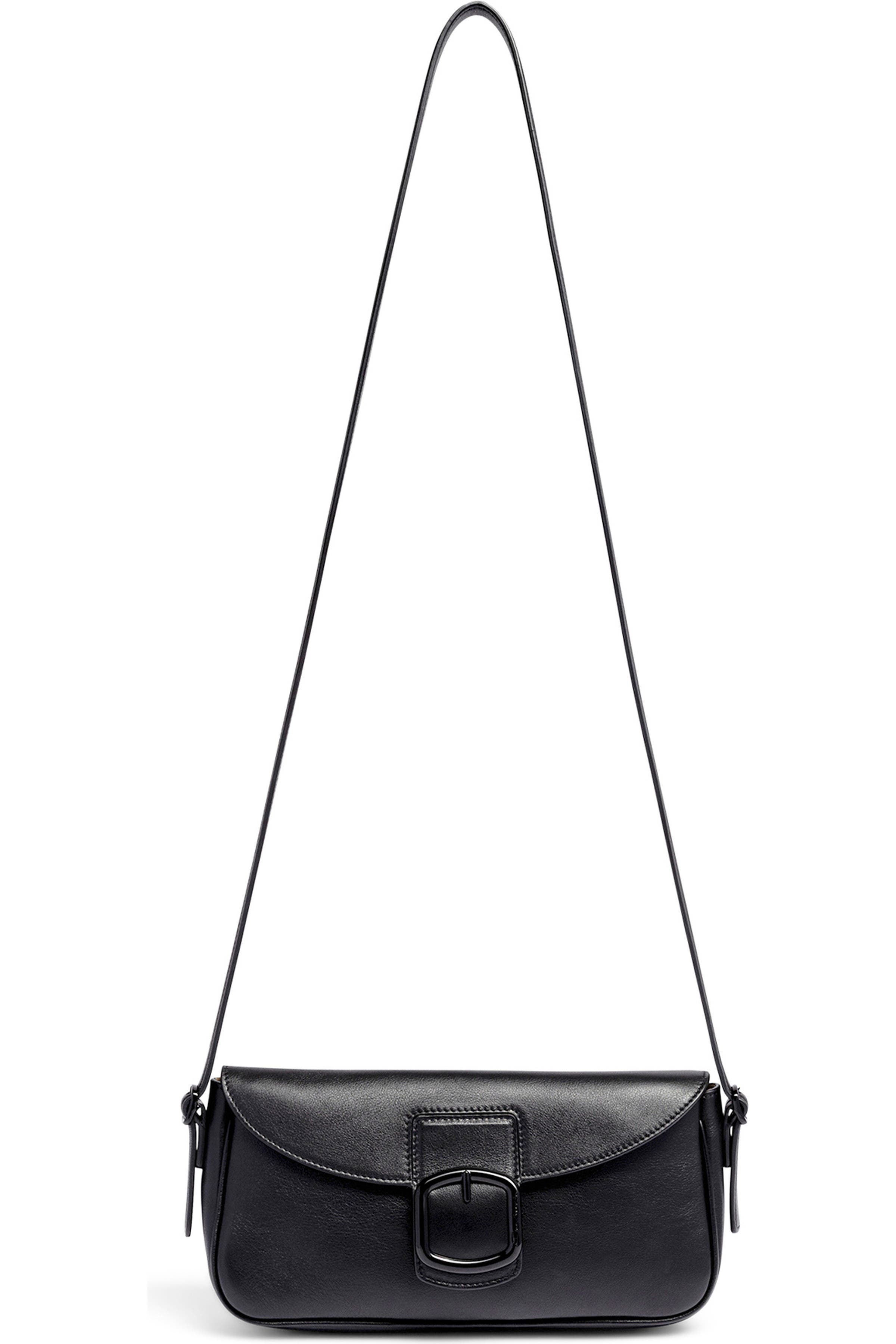 Santoni Leather shoulder bag, Alternate, color, 