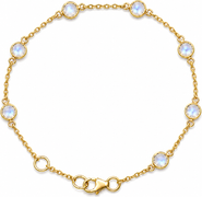 Zuvan March Birthstone Bracelet Aquamarine