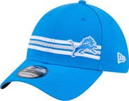 New Era Men's New Era Blue Detroit Lions Stripes 39THIRTY Flex Hat