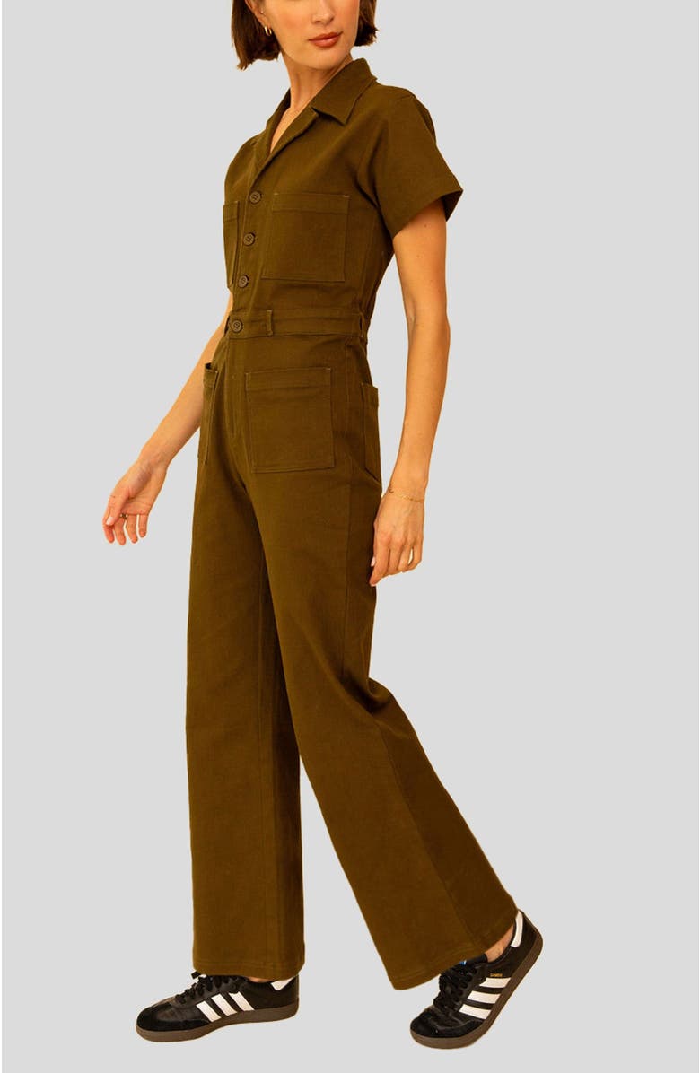 Whimsy + Row Logan Jumpsuit, Alternate, color, Hunter