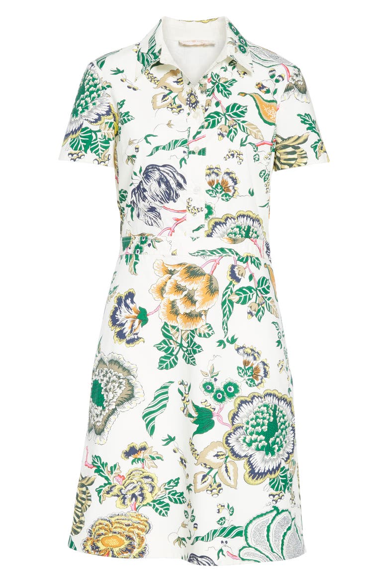 Tilly Floral Shirtdress, Alternate, color, IVORY HAPPY TIMES
