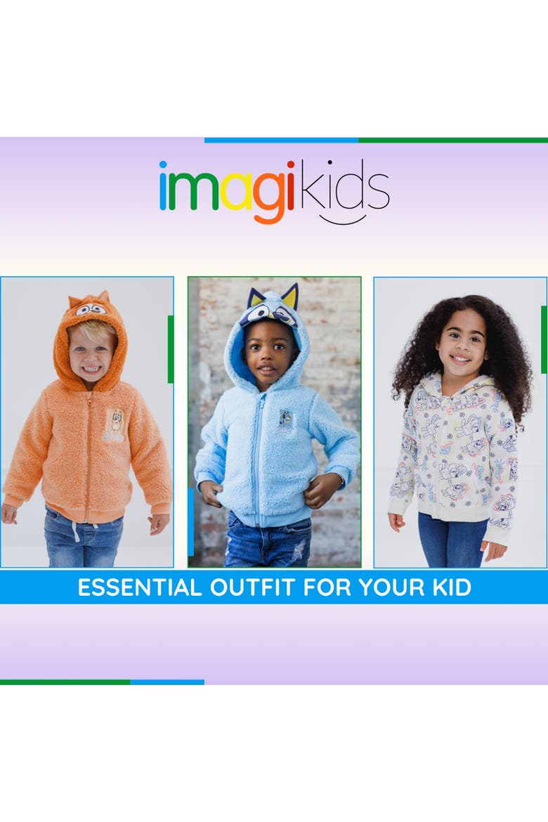 Zip-Up Hoodie, Alternate, color, Bluey Light Blue