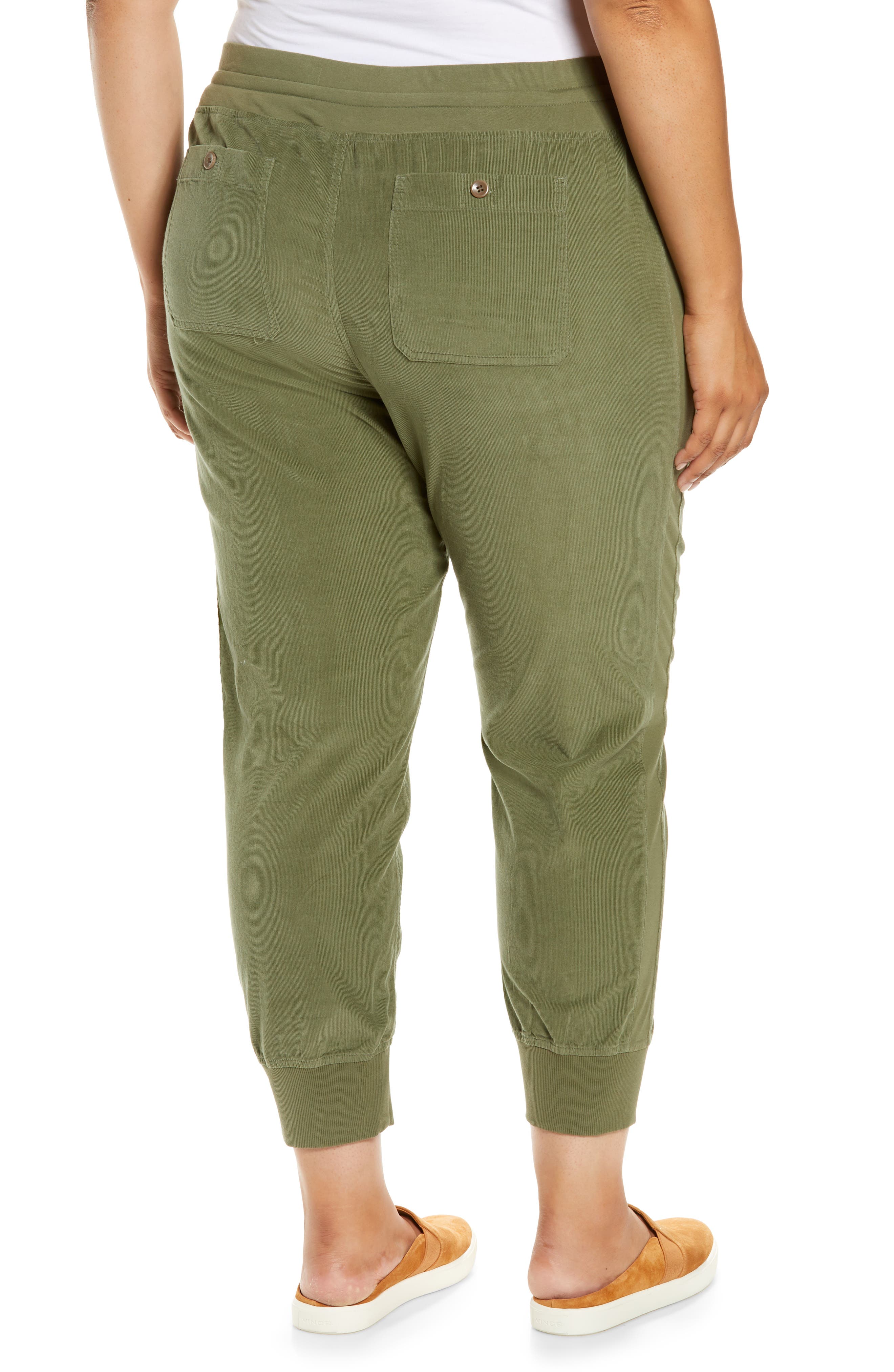 Caslon® Corduroy Tie Waist Joggers (Women) | Nordstromrack
