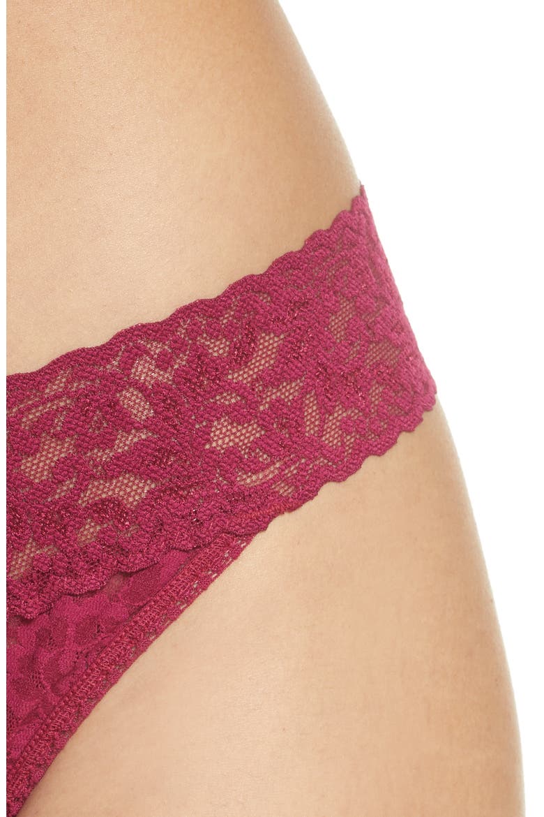 Original Rise Thong, Alternate, color, DARK POMEGRANATE RED