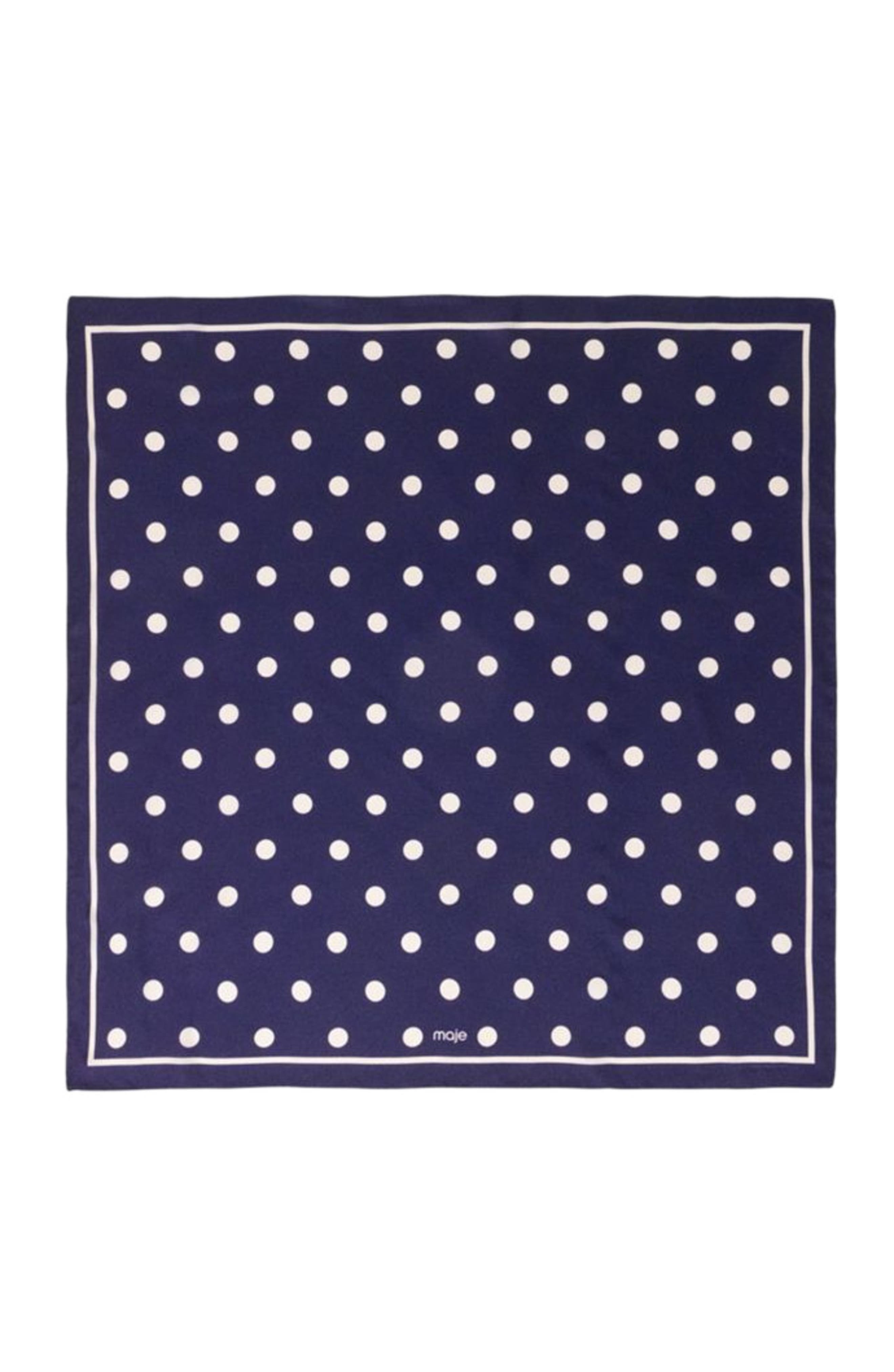 selected Navy dots print