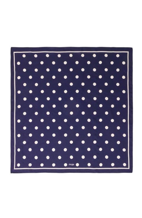 Silk polka dot bandana