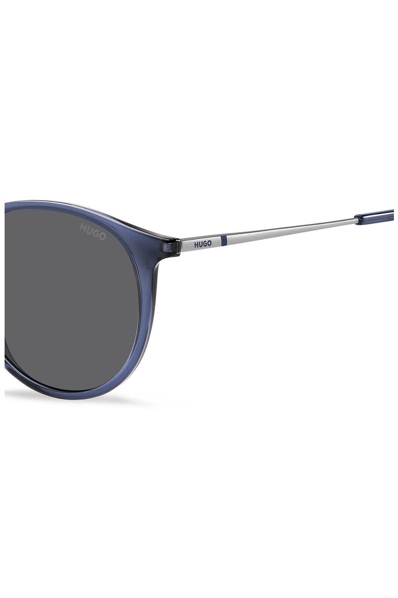 51mm Round Sunglasses, Alternate, color, BLUE SILVER