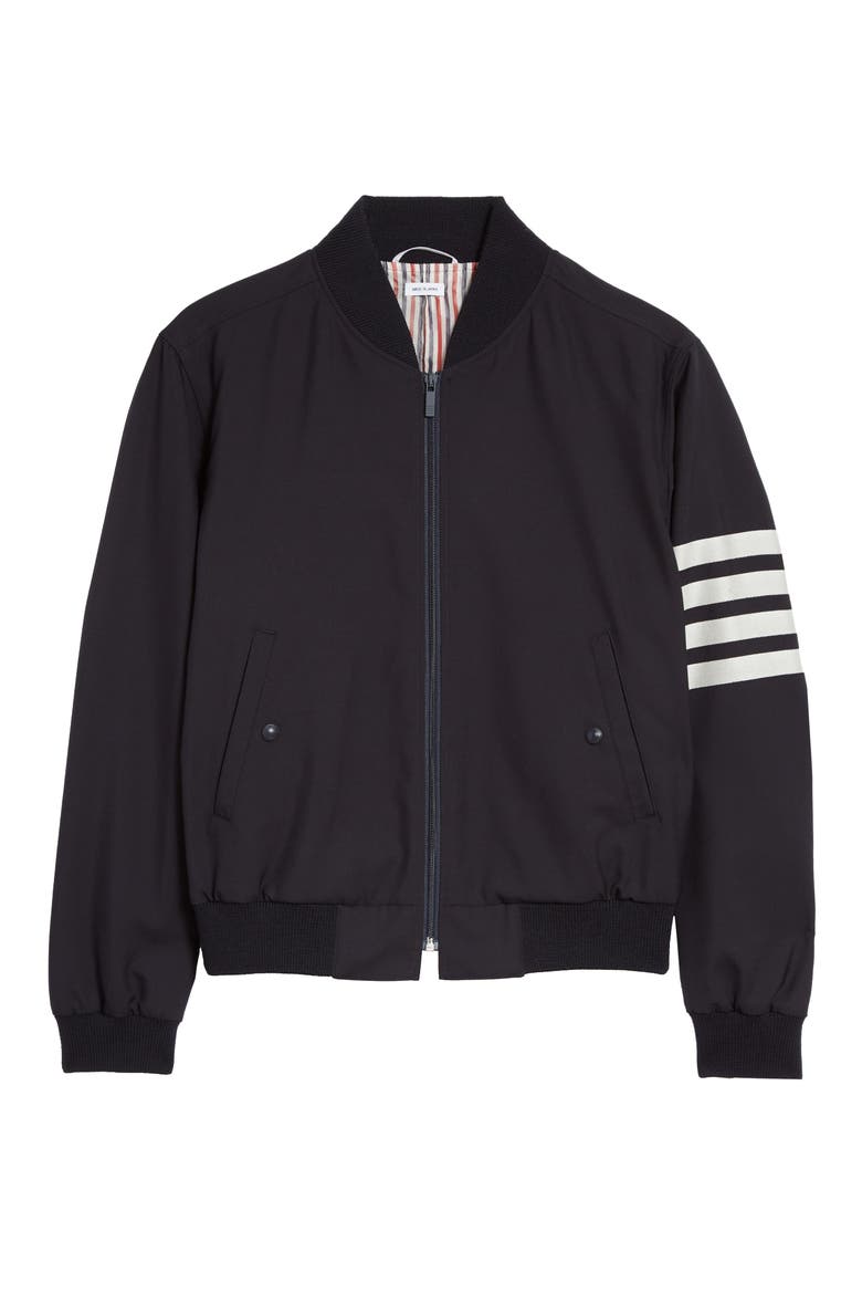 4-Bar Wool Jacket, Main, color, NAVY