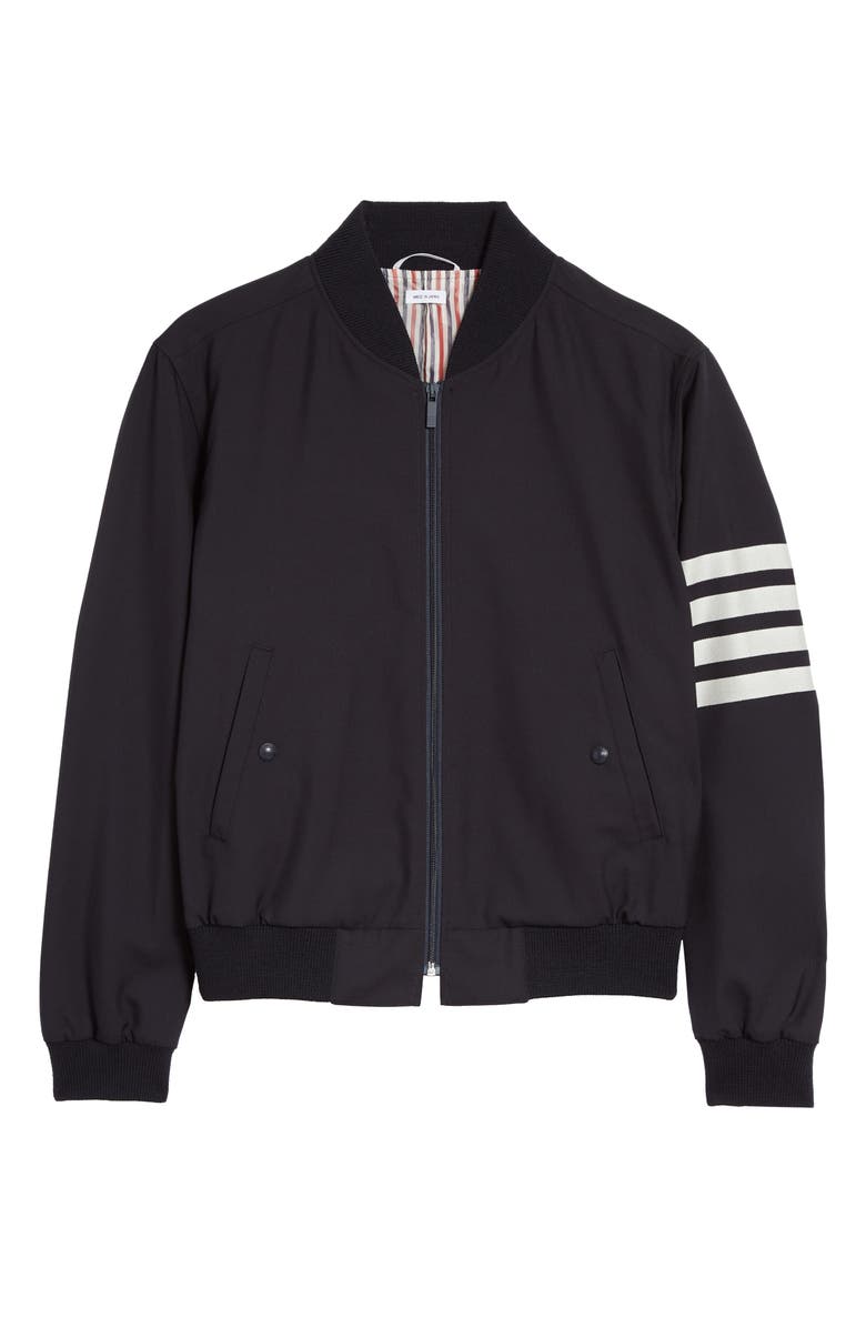 Thom Browne 4-Bar Wool Jacket, Main, color, 