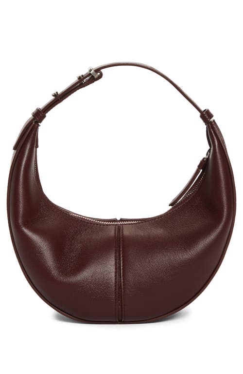 Proenza Schouler Mini Slide Leather Top Handle Bag In Dark Red