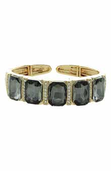 OLIVIA WELLES Penelope Crystal Cuff Bracelet