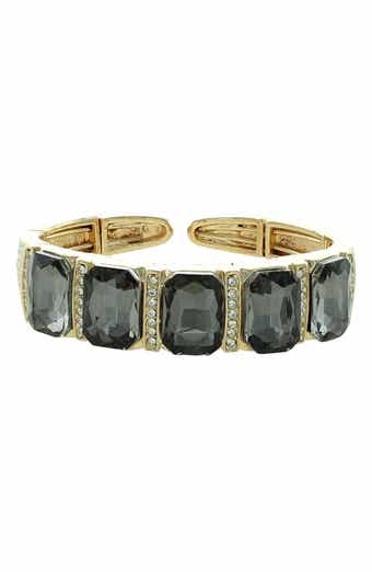 OLIVIA WELLES Penelope Crystal Cuff Bracelet