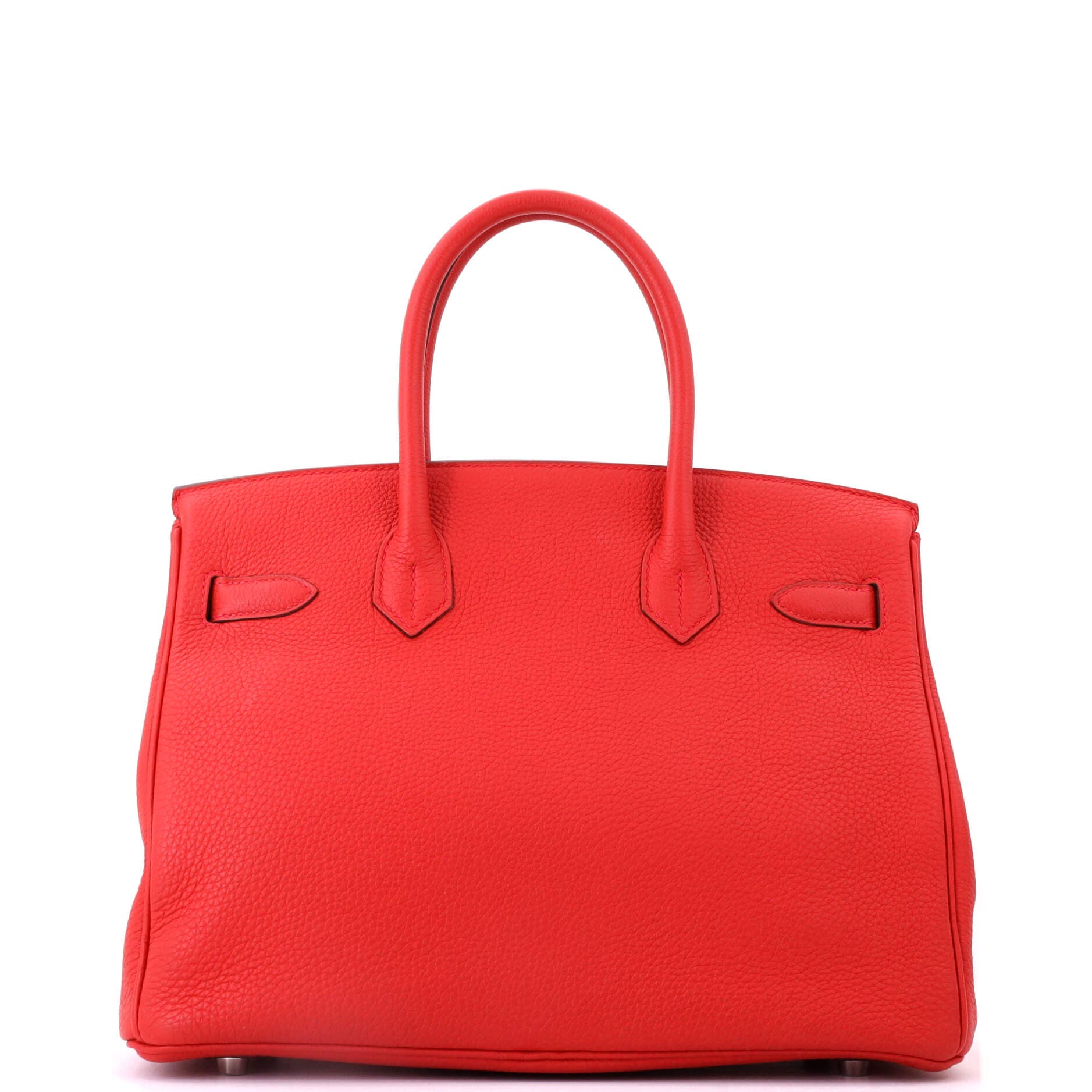 Birkin Handbag Red Togo with Palladium Hardware 30, Alternate, color, Geranium