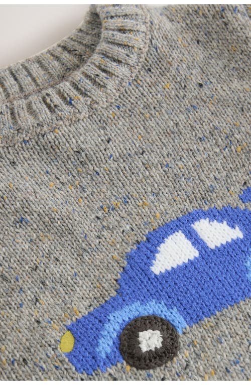 Next Kids' Car Knit Sweater In Gray