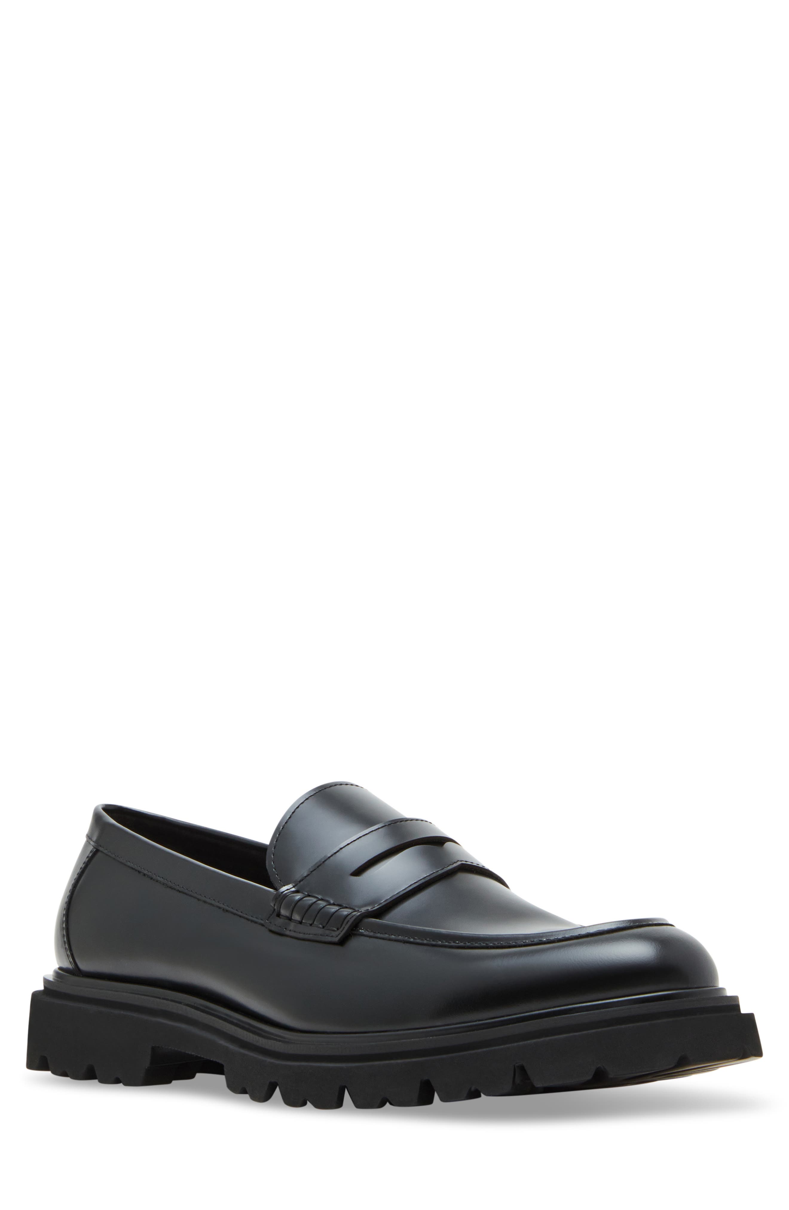 Steve Madden Halian Penny Loafer, Main, color, Black
