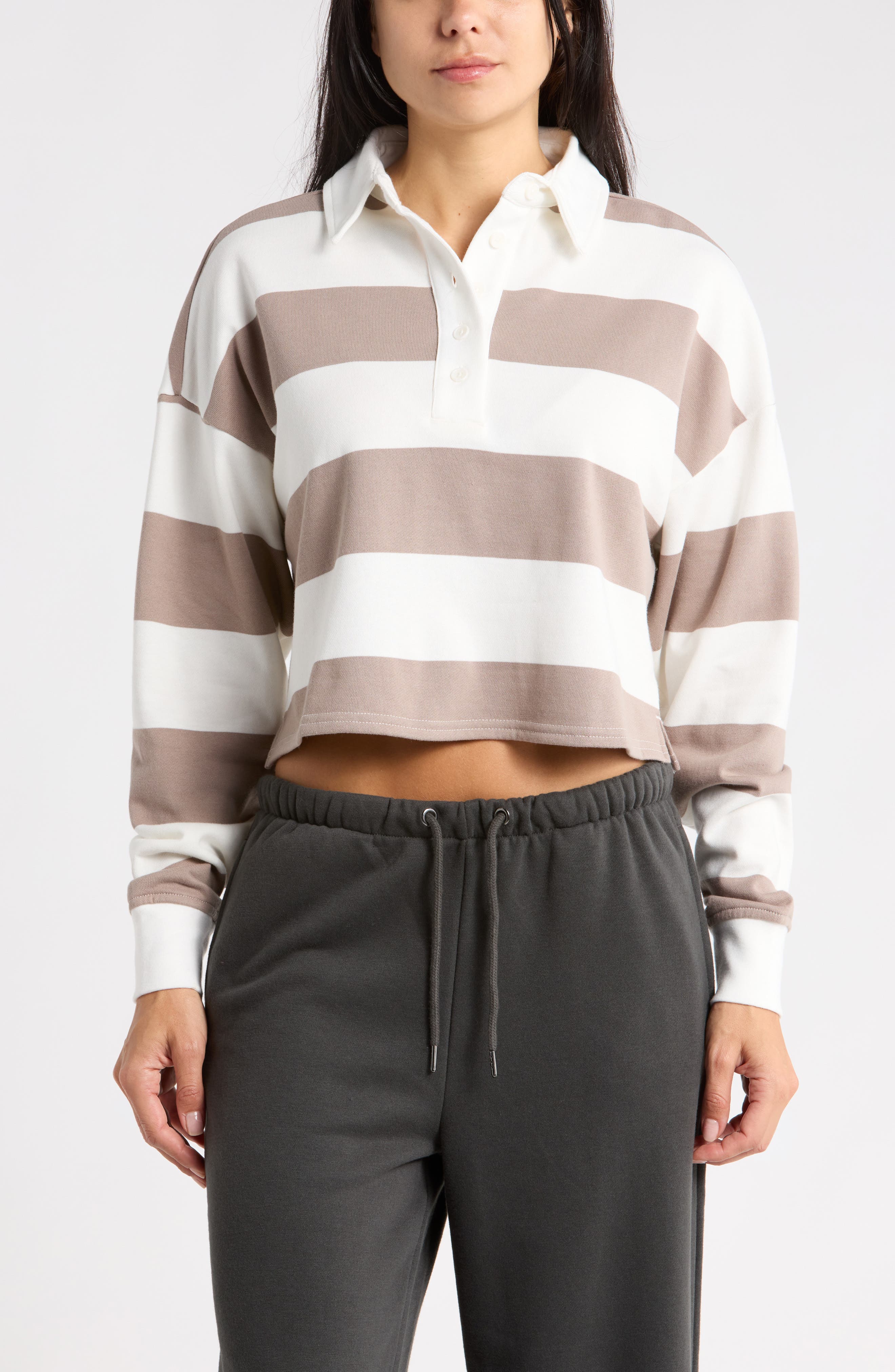 Alma Striped Rugby Polo