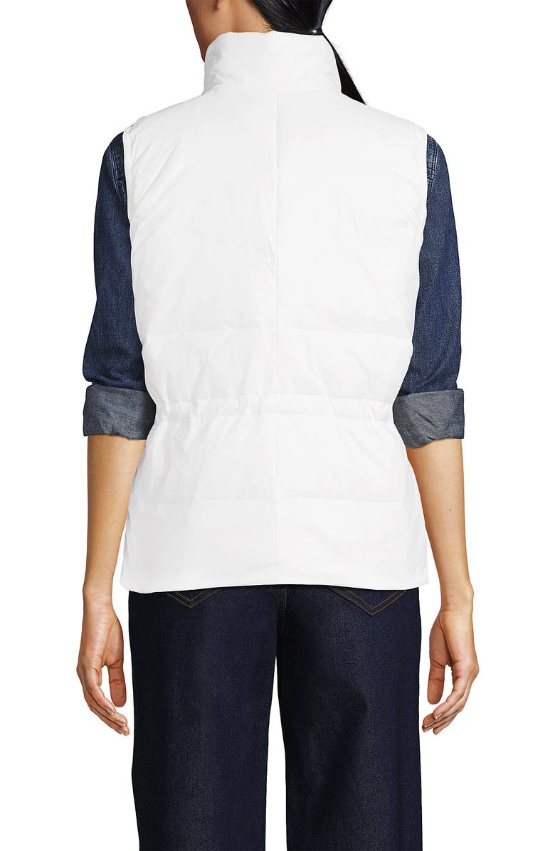 Lands' End Wanderweight Reversible Packable Down Vest, Alternate, color, White/Blue Colorblock