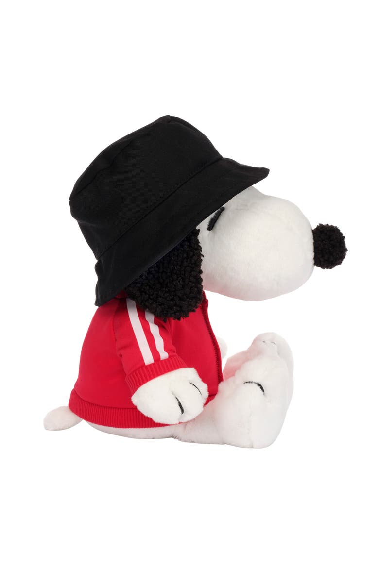 Hip Hop Snoopy Plush Dog Stuffed Animal Toy with Hat & Track Jacket, Alternate, color, White