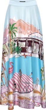 JRF Maxi Skirt - "Pink Flamingo Club"