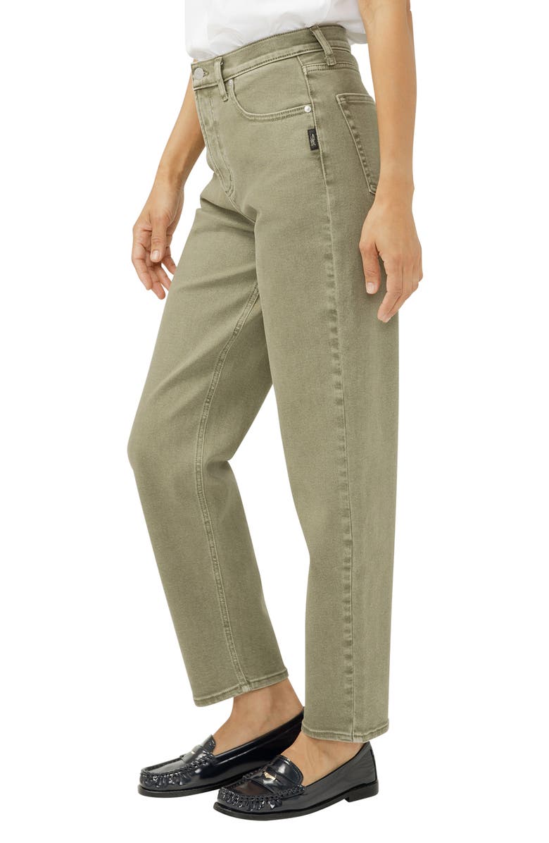 Silver Jeans Co. Arc High Waist Slim Barrel Jeans, Alternate, color, 