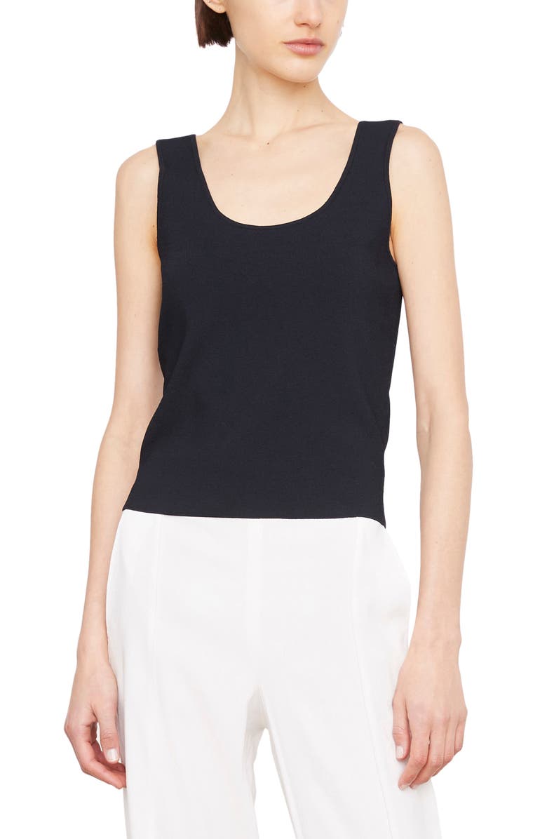 Vince Scoop Neck Tank, Main, color, Coastal Blue