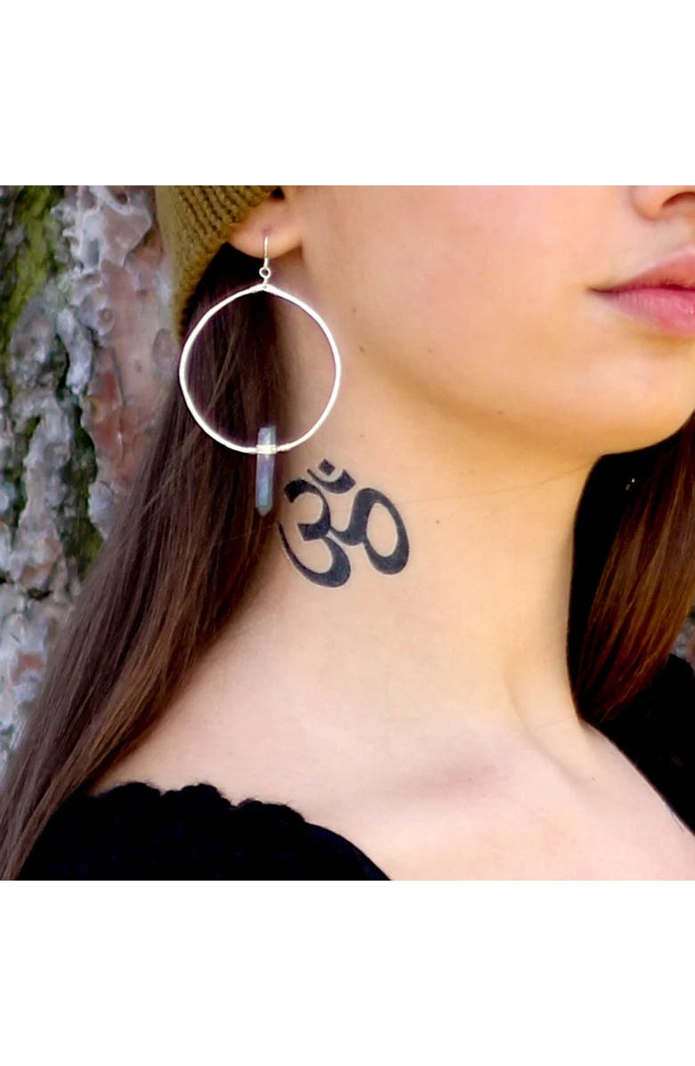 Conscious Ink Om/Namaste Manifest Sweatshirt, Alternate, color, Faded Bone