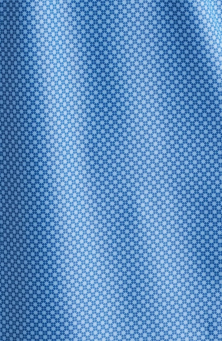 Peter Millar Grand Microprint Performance Piqué Golf Polo, Alternate, color, Windsor Blue