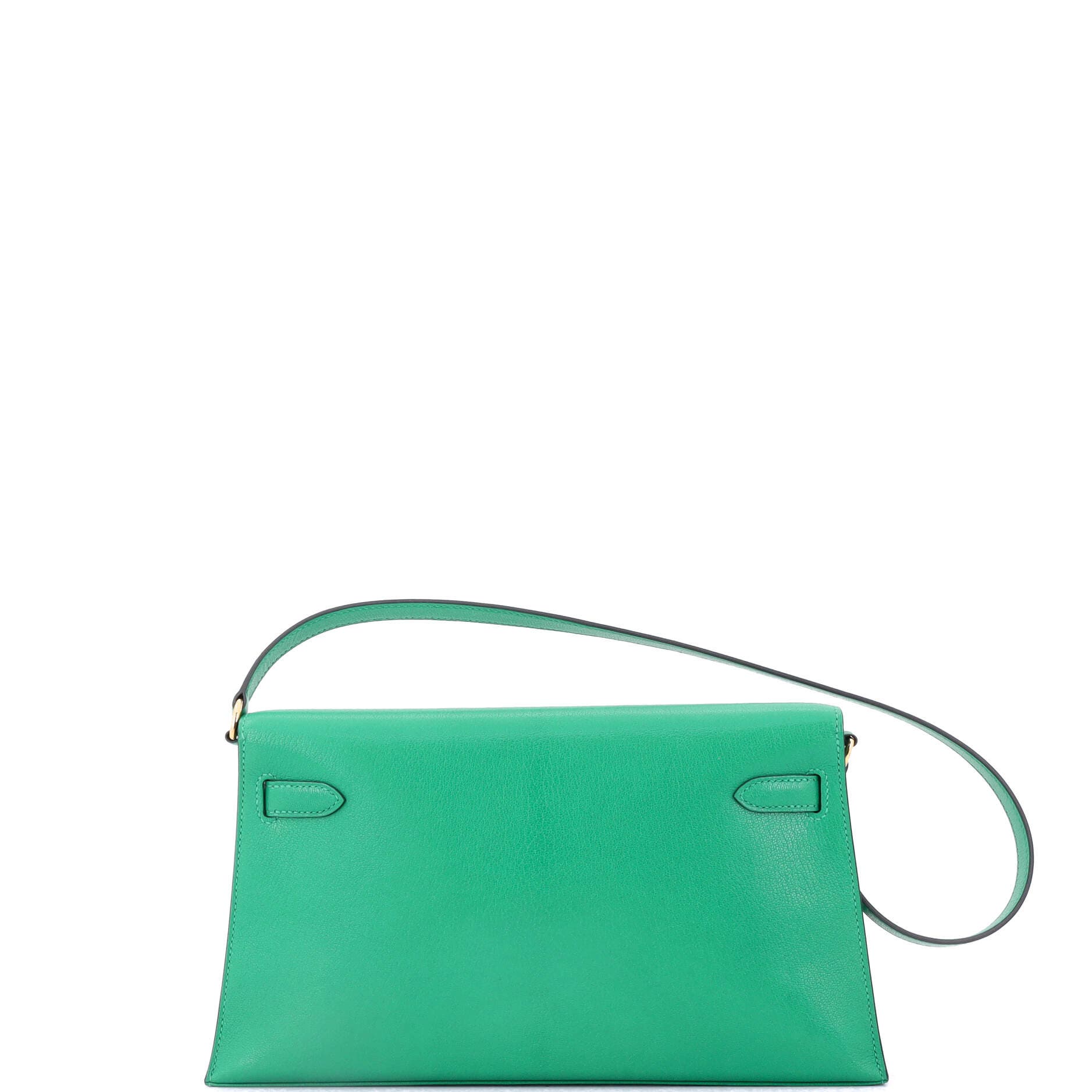 Pre-Owned Hermes Kelly Elan Shoulder Bag Chevre Chamkila, Alternate, color, Menthe