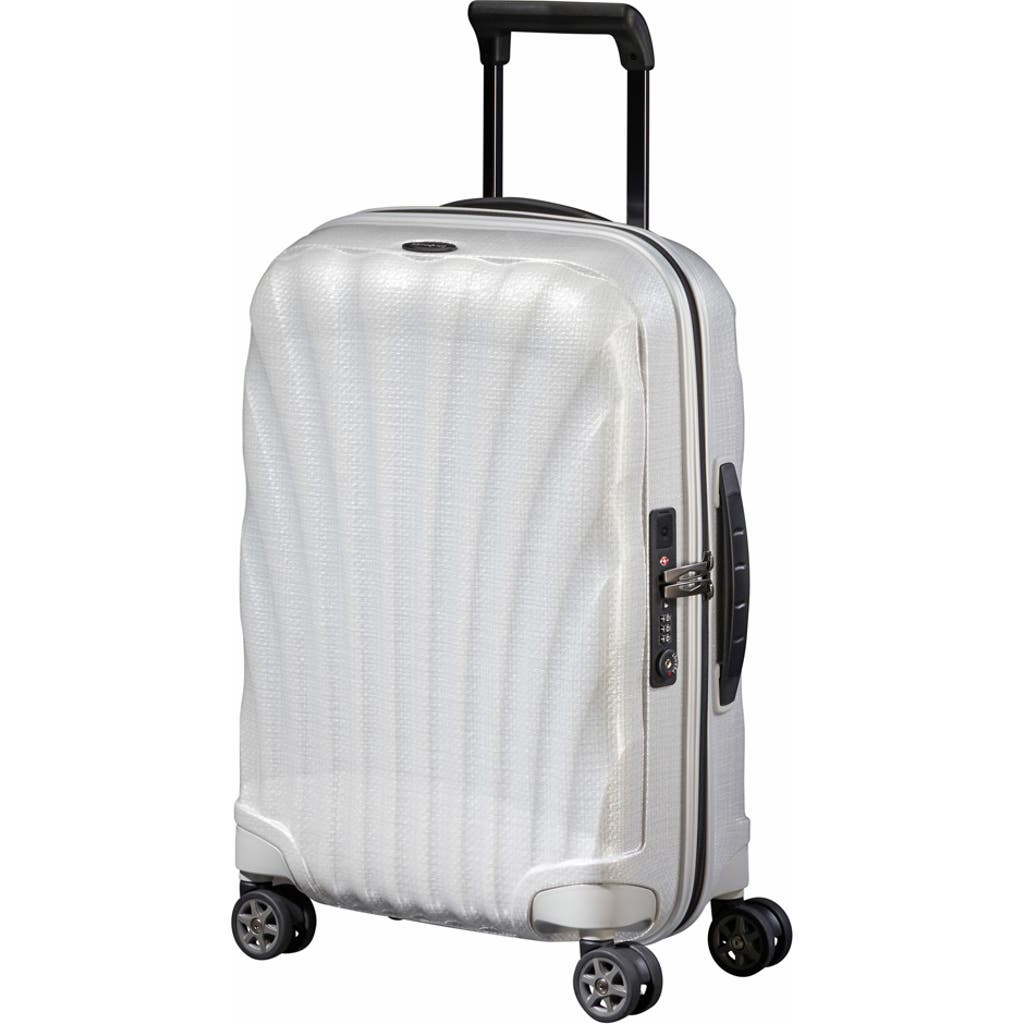 Samsonite C-lite Hardside Carry-on Spinner Luggage In Off White
