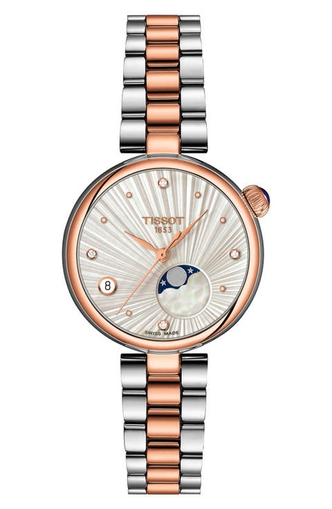 Bellissima Desir Moonphase Two-Tone Bracelet Watch, 36mm