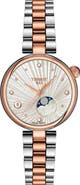 Tissot Bellissima Desir Moonphase Two-Tone Bracelet Watch, 36mm