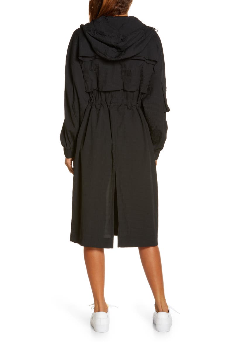 Summer Nights Lightweight Water Repellent Coat, Alternate, color, BLACK