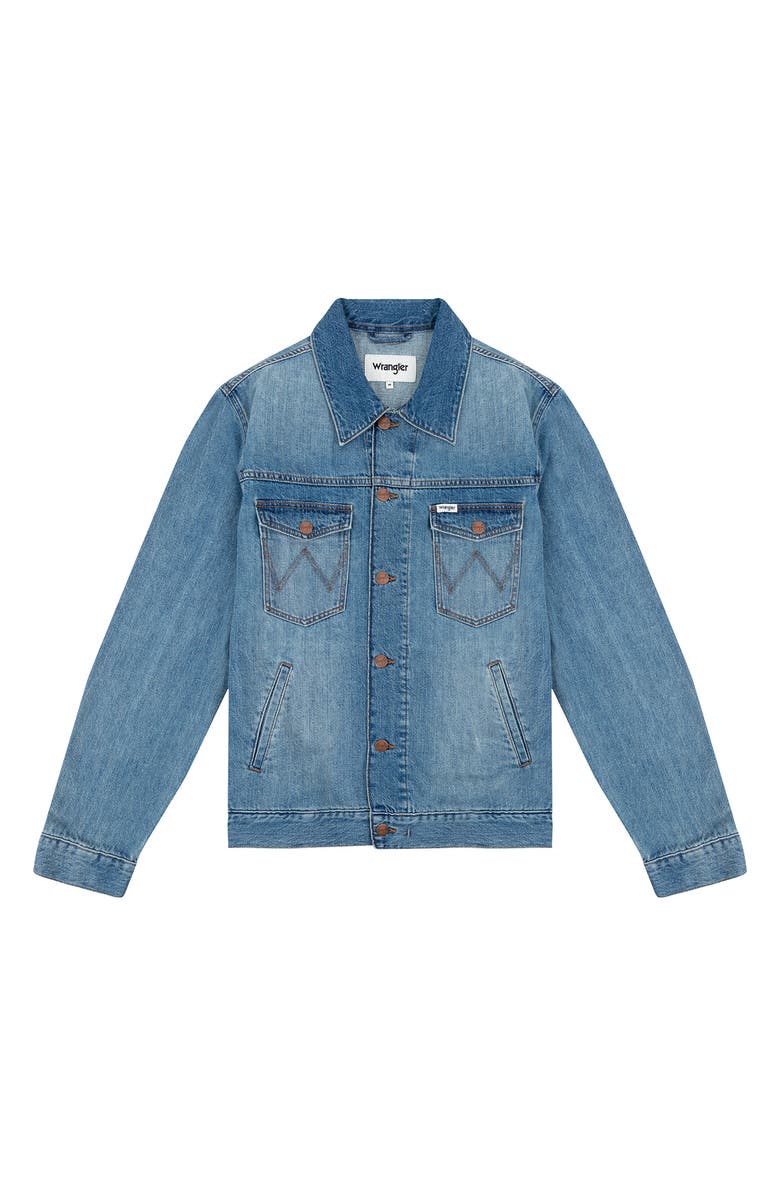 Wrangler Cotton & Hemp Denim Jacket, Alternate, color,