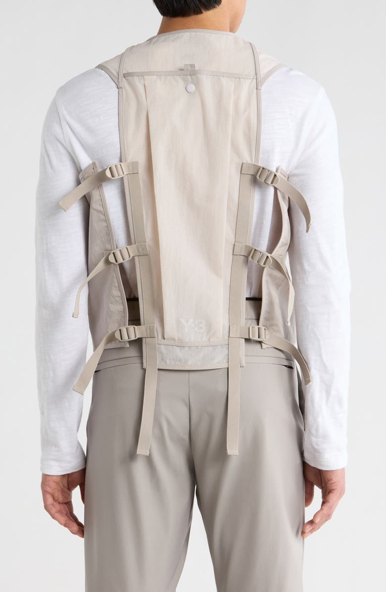 Y-3 Tactical Utility Vest, Alternate, color, Beige/Brown