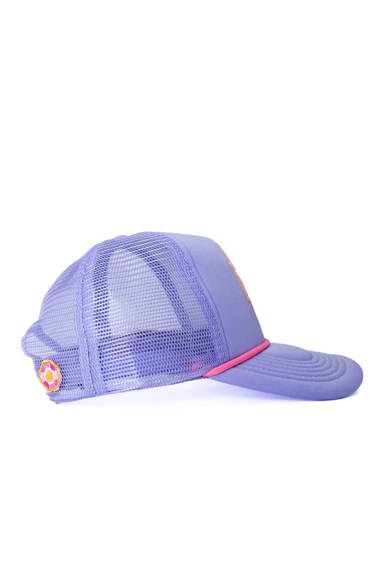 Solitaire Sun Trucker Hat, Big Kid, Alternate, color, Light/Pastel Purple