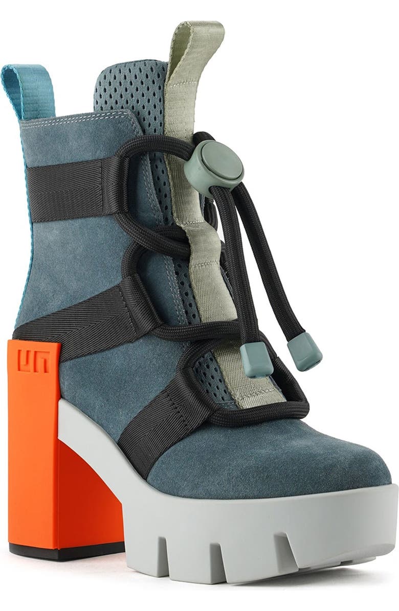 United Nude Grip Nomad Mid Platform Lug Bootie, Alternate, color, Basalt Mix