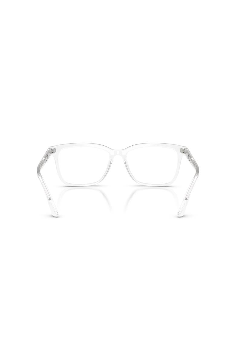 Prada 56mm Rectangle optical glasses, Alternate, color, Transparent