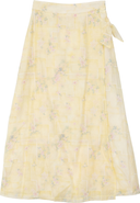 Aspect Embroidered Side Tie A-Line Skirt