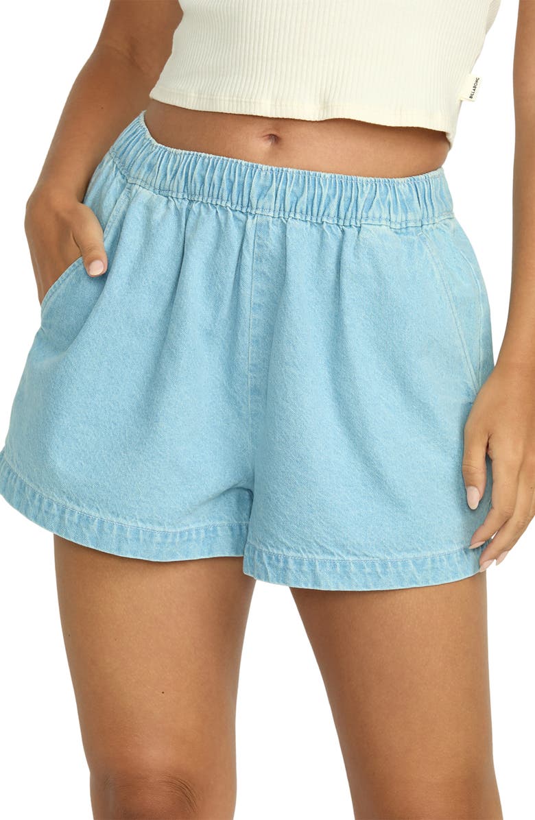 Billabong Sea Ya Denim Shorts, Alternate, color, Salt Blue