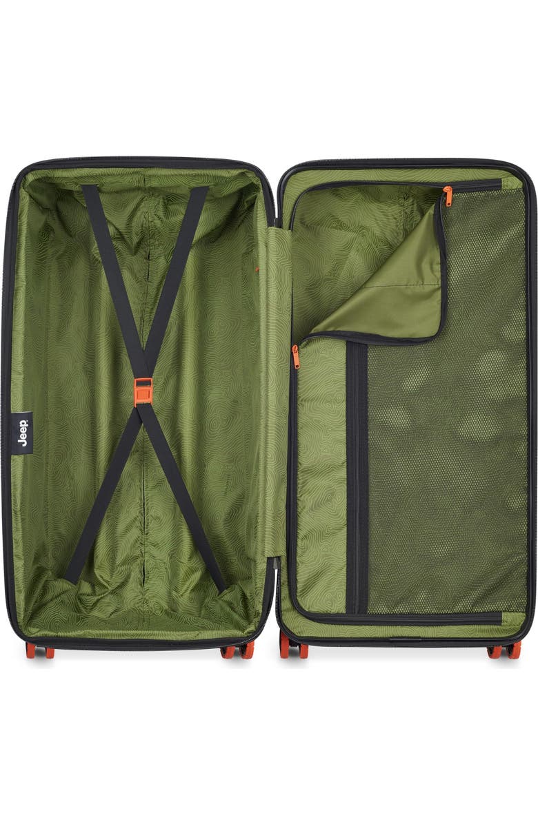 JEEP JH002B Checked-Large 29 Inch Hardside Expandable Luggage with Spinner Wheels, Alternate, color, Warm Sand