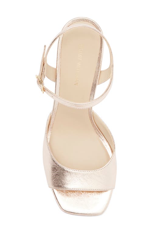 Stuart Weitzman Tia 75 Block Heel Sandal In Ballet