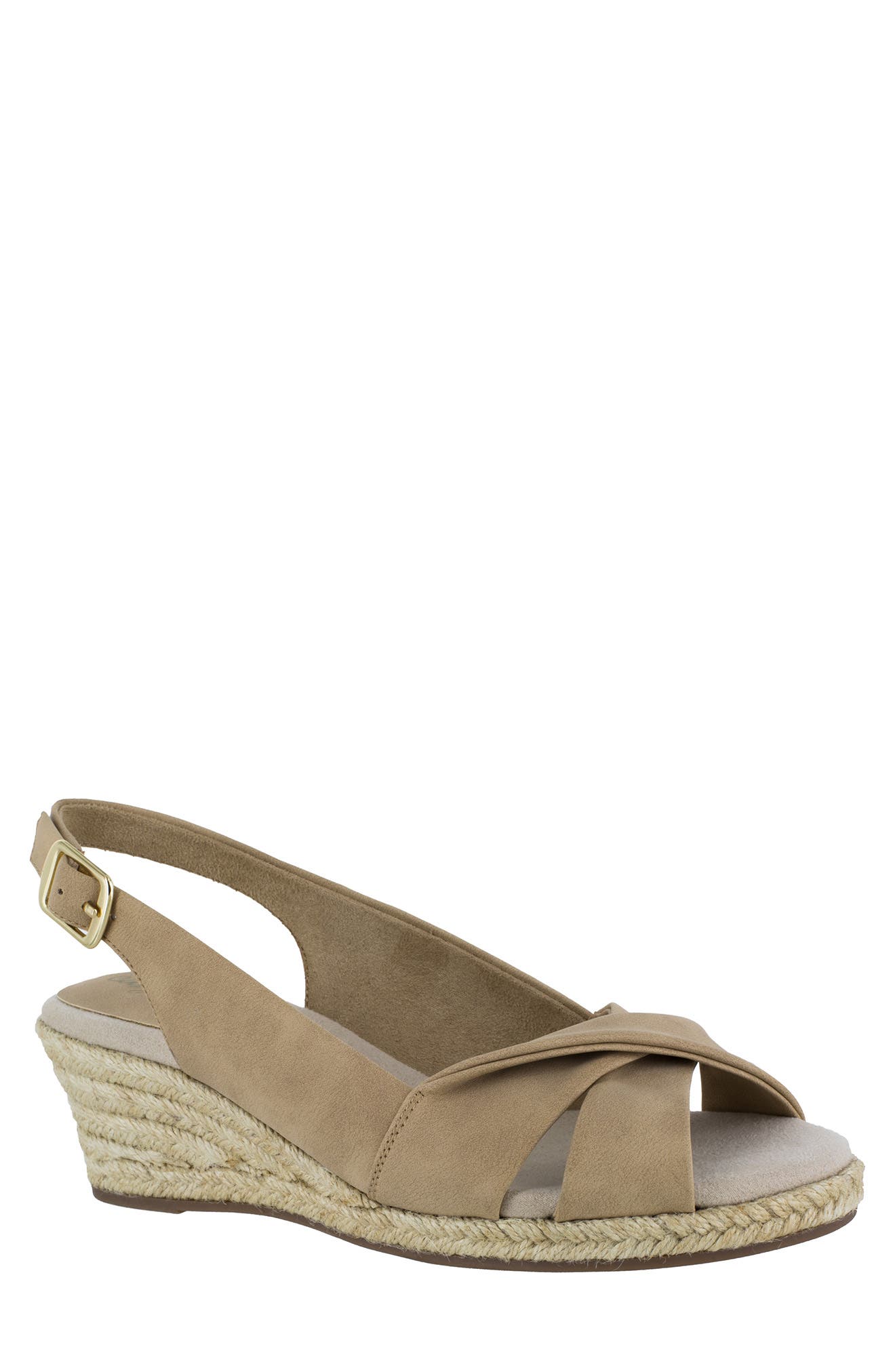 EASY STREET Maureen Wedge Sandal, Main, color, 