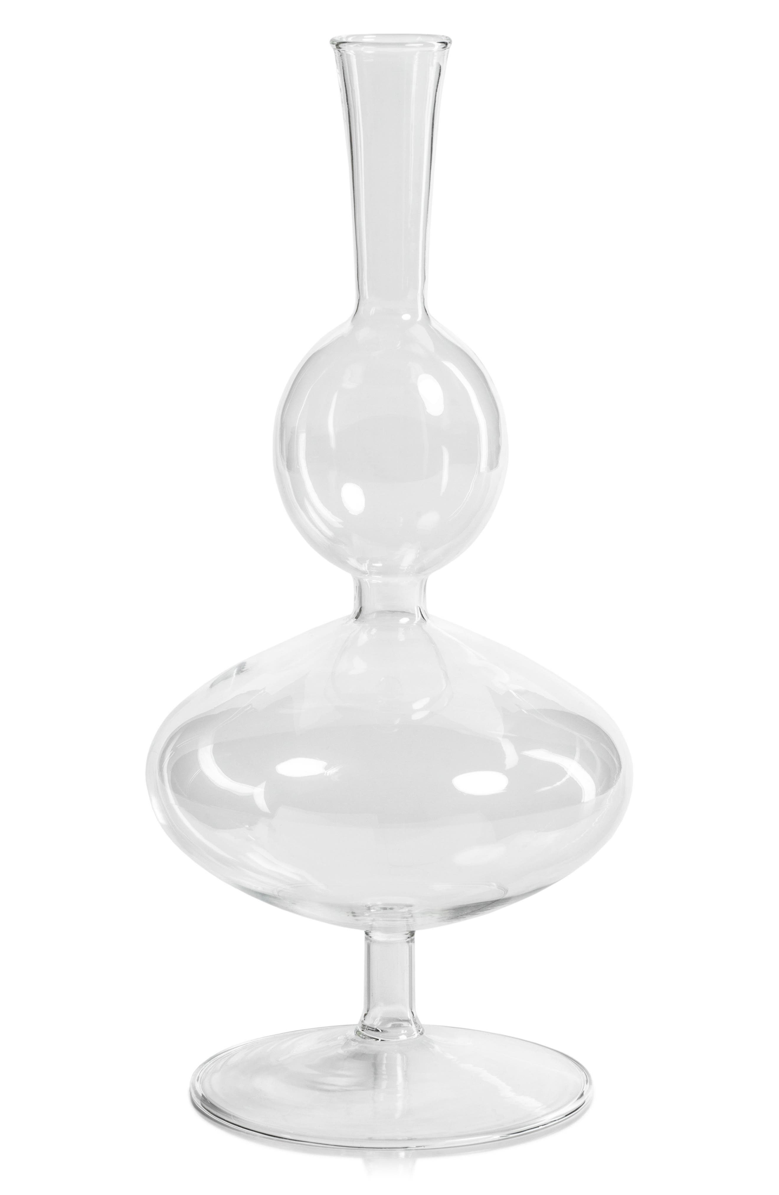 Zodax Lillee Footed Glass Vase