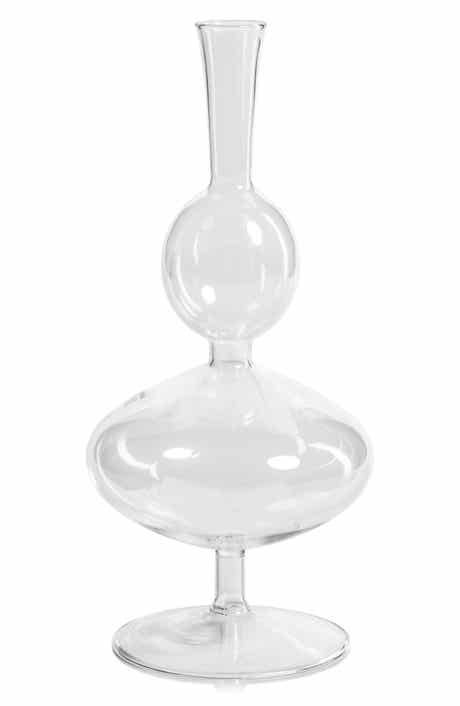 Zodax Lillee Footed Glass Vase