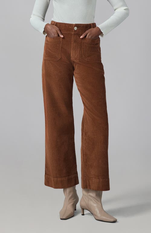 Lola Jeans Colette High Rise Wide Leg Jeans In Brown