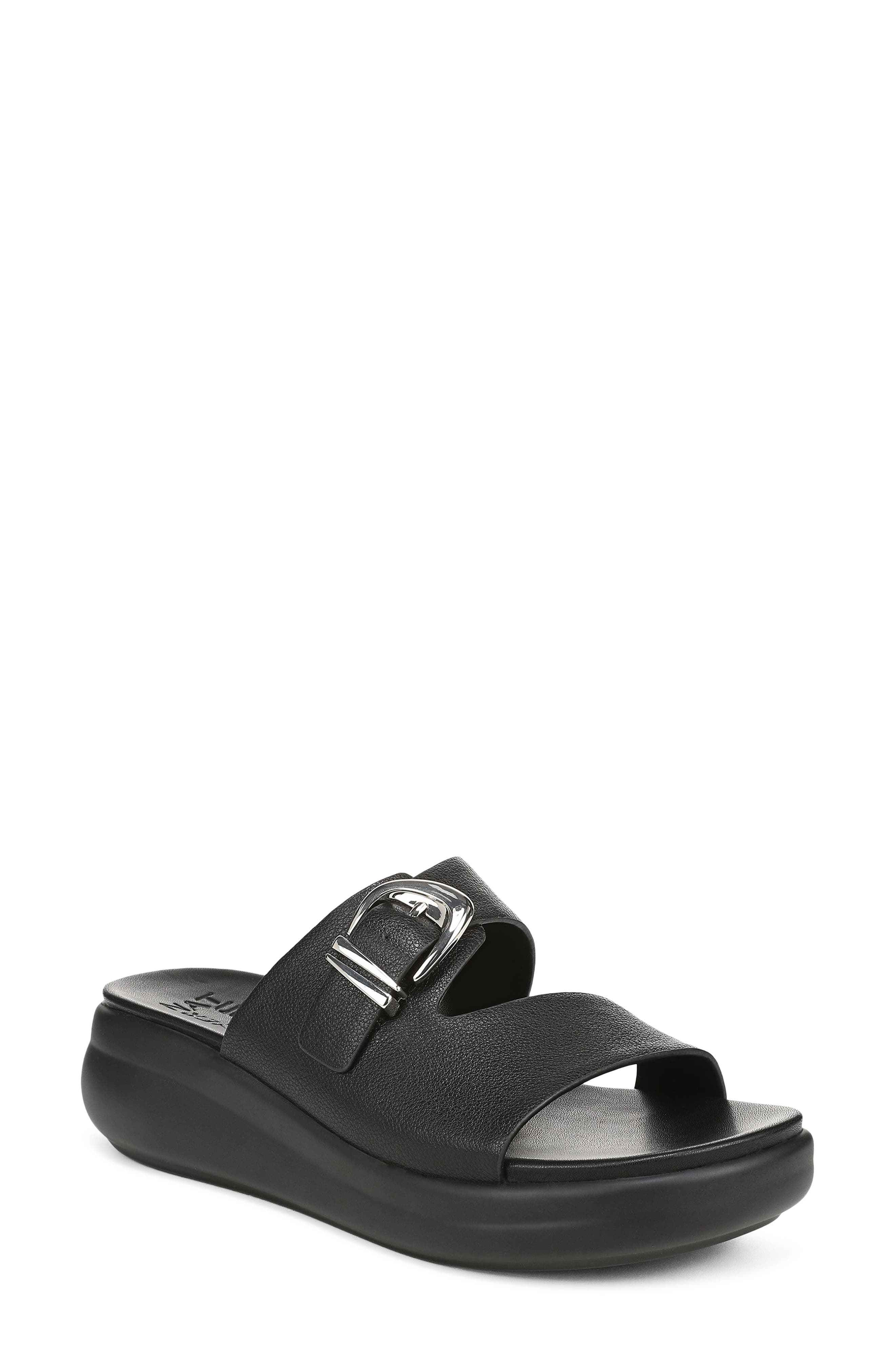 Calista Slide Sandal, Main, color, BLACK
