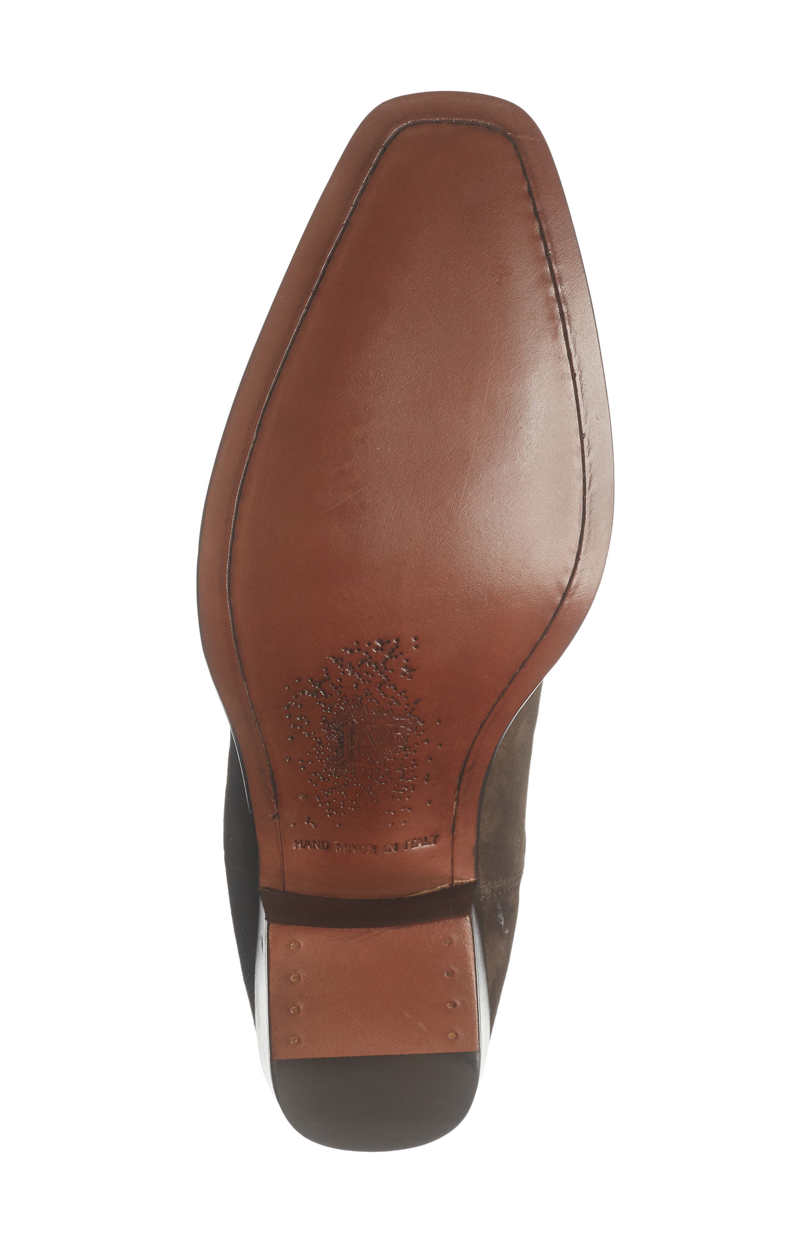 John Varvatos Rustin Chelsea Boot, Alternate, color, Chocolate