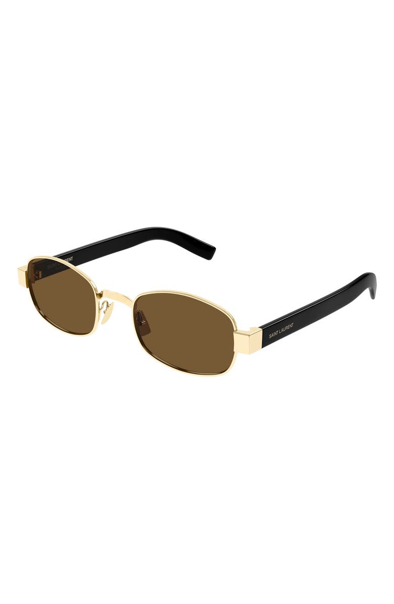 Saint Laurent SL 706 53mm Oval Sunglasses, Alternate, color,