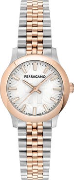 FERRAGAMO Duo Two-Tone Bracelet Watch, 28mm