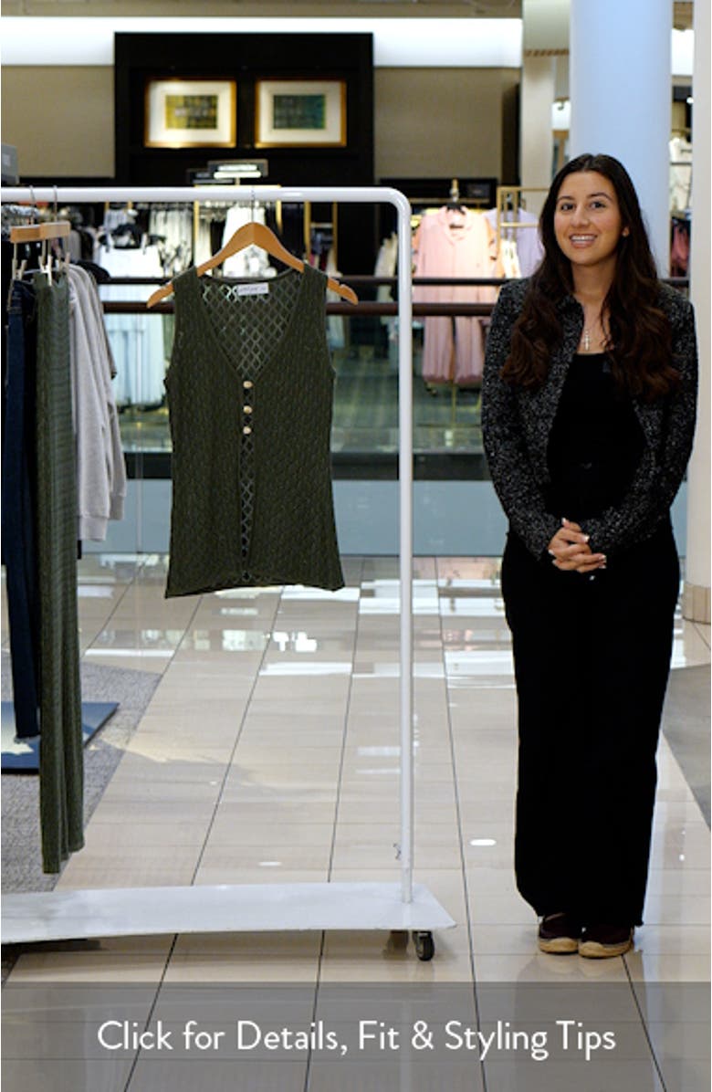 Asplie Pointelle Sweater Vest, sales video thumbnail